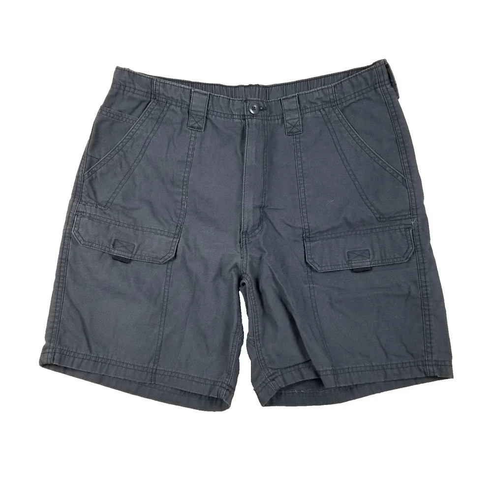 Wrangler Cargo Shorts Mens 36 Utility Pockets Outdoor Classic Casual Relaxed Fit